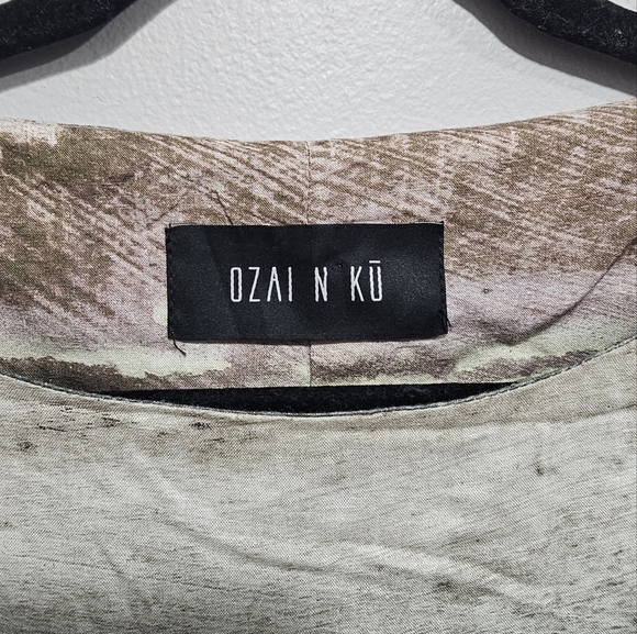 Ozai N Ku Habitat Round Neck Sleeveless Stripe Dress Size Small - Picture 5 of 8